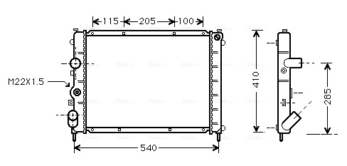 Ava Cooling Radiateur RTA2231