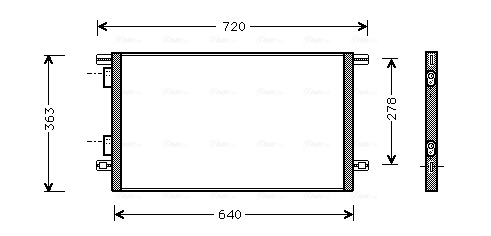 Ava Cooling Airco condensor RTA5253