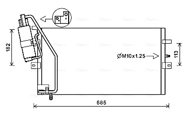 Ava Cooling Airco condensor SB5082D