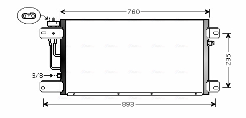Ava Cooling Airco condensor SC5019
