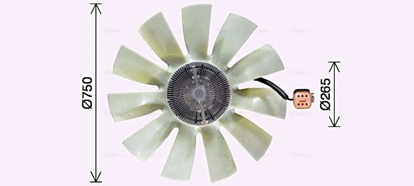 Ava Cooling Ventilatorwiel-motorkoeling SCF069