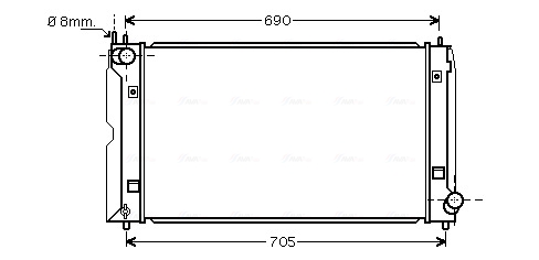 Ava Cooling Radiateur TOA2403