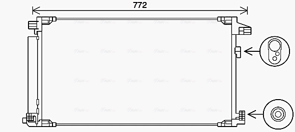 Ava Cooling Airco condensor TO5741D