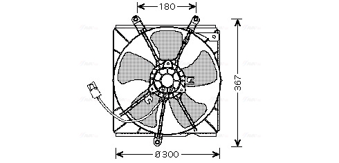 Ava Cooling Ventilatorwiel-motorkoeling TO7540