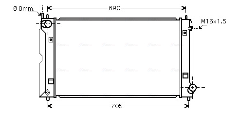 Ava Cooling Radiateur TOA2386