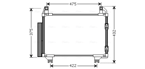 Ava Cooling Airco condensor TOA5404D