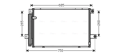 Ava Cooling Airco condensor TOA5559D