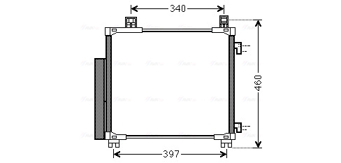 Ava Cooling Airco condensor TOA5578D