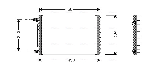 Ava Cooling Airco condensor UV5007