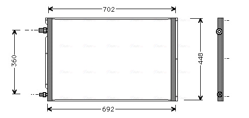 Ava Cooling Airco condensor UV5010