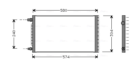 Ava Cooling Airco condensor UV5011