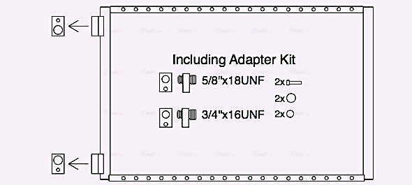 Ava Cooling Airco condensor UV5152