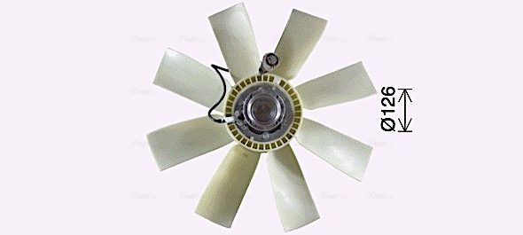 Ava Cooling Ventilatorwiel-motorkoeling VLF119
