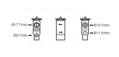 Ava Cooling Airco expansieklep VN1366