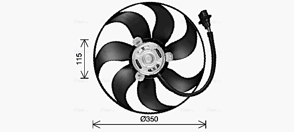 Ava Cooling Ventilatorwiel-motorkoeling VN7553