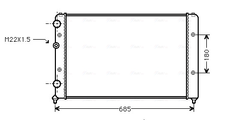 Ava Cooling Radiateur VNA2115