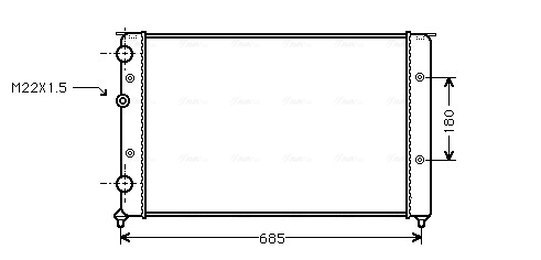 Ava Cooling Radiateur VNA2124