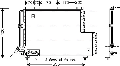 Ava Cooling Airco condensor VO5081