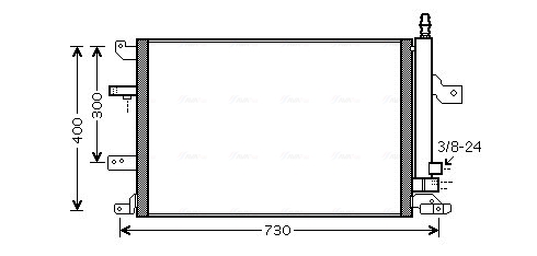 Ava Cooling Airco condensor VO5138D