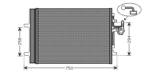 Ava Cooling Airco condensor VO5161D