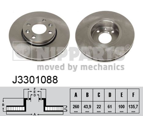 Nipparts Remschijven J3301088