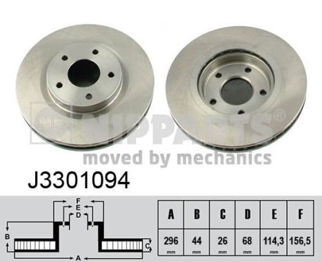 Nipparts Remschijven J3301094