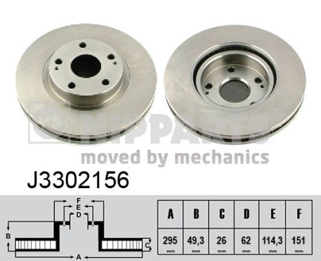 Nipparts Remschijven J3302156