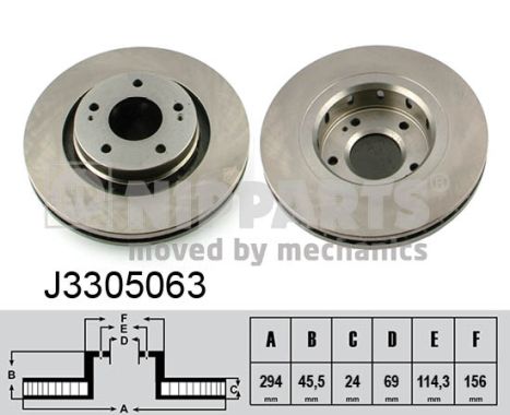 Nipparts Remschijven J3305063