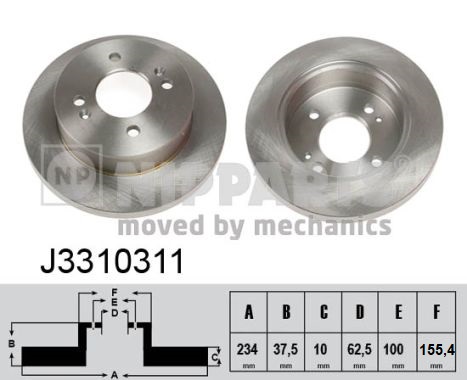 Nipparts Remschijven J3310311