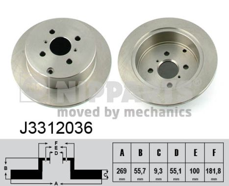 Nipparts Remschijven J3312036