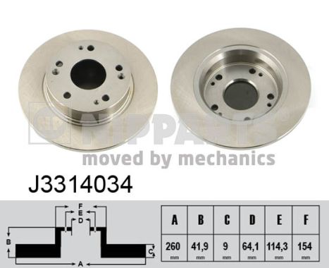 Nipparts Remschijven J3314034