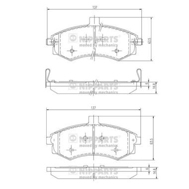 Nipparts Remblokset J3600535