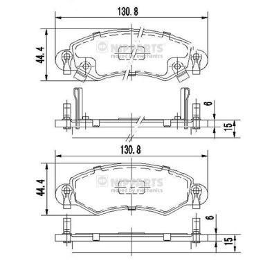 Nipparts Remblokset J3608025