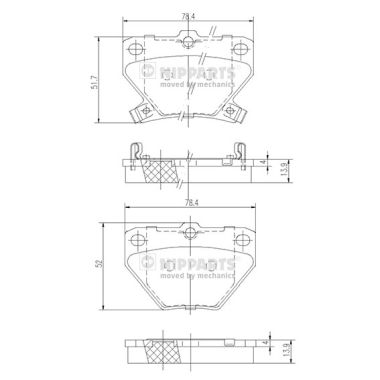 Nipparts Remblokset J3612018