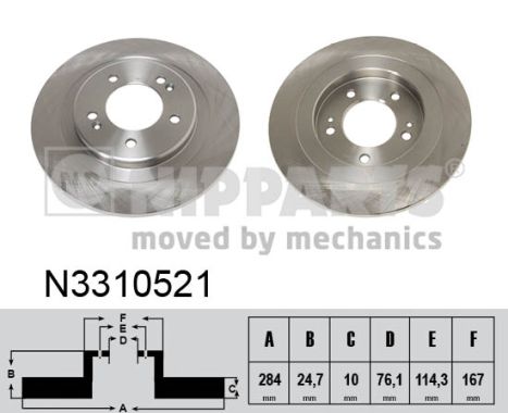 Nipparts Remschijven N3310521