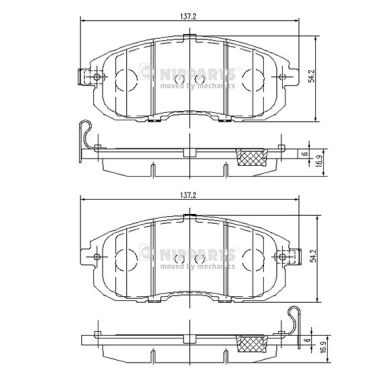 Nipparts Remblokset N3601099