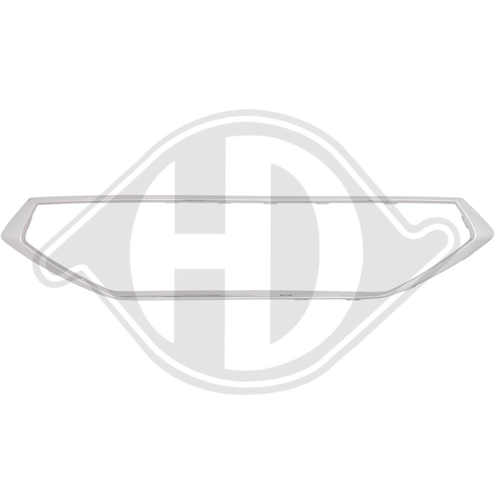 Diederichs Sier- / Beschermingspaneel, radiateurgrille 7434038