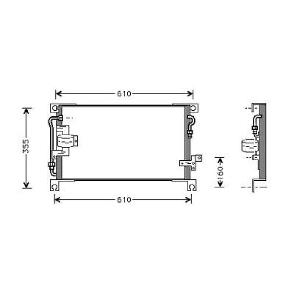 Diederichs Airco condensor 8588009