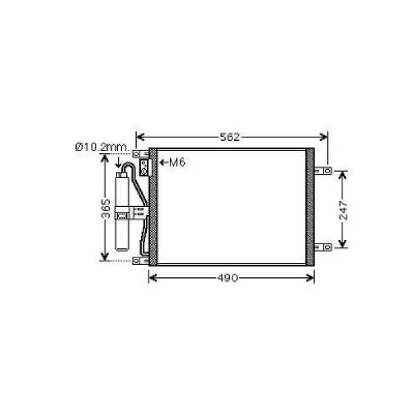 Diederichs Airco condensor DCC1111