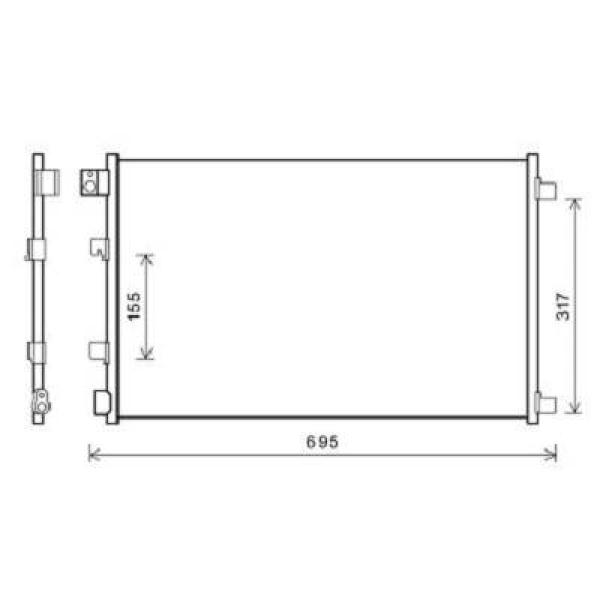 Diederichs Airco condensor DCC1115