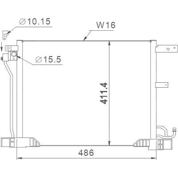 Diederichs Airco condensor DCC1120