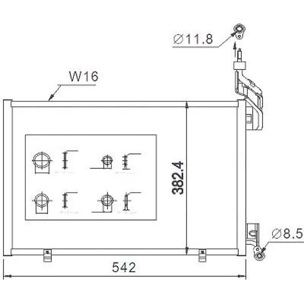 Diederichs Airco condensor DCC1179