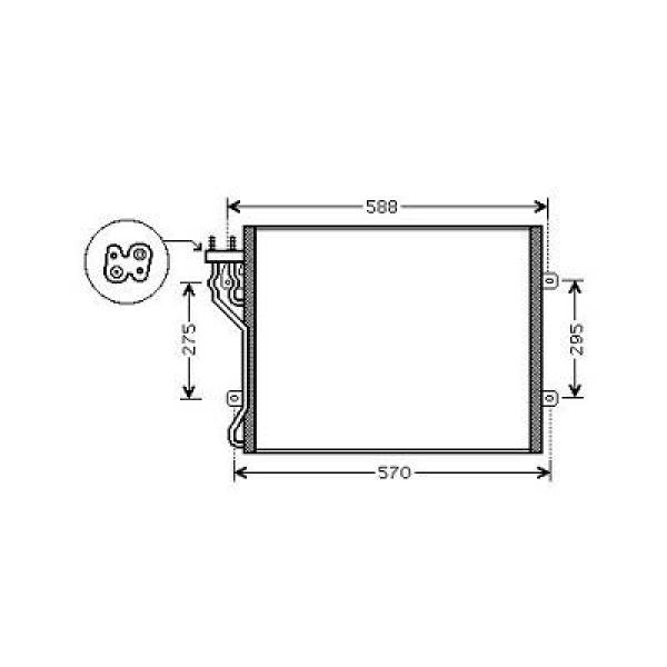 Diederichs Airco condensor DCC1190