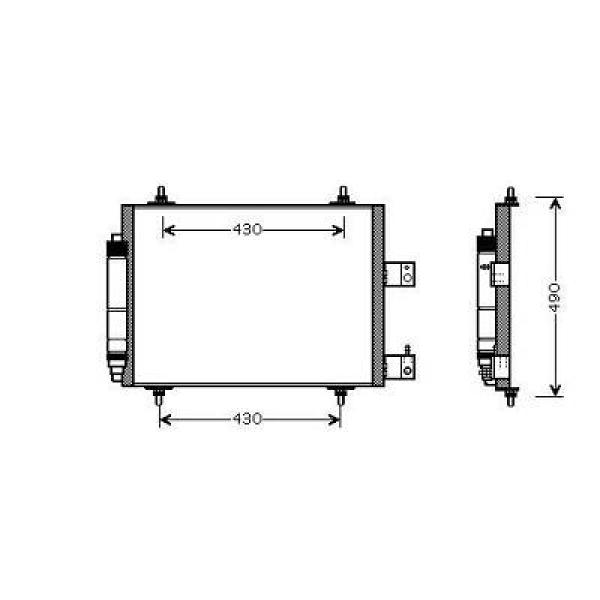 Diederichs Airco condensor DCC1589