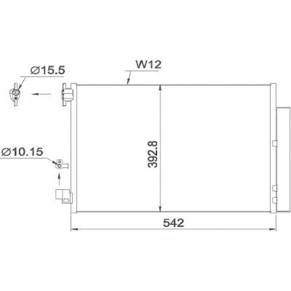 Diederichs Airco condensor DCC1618