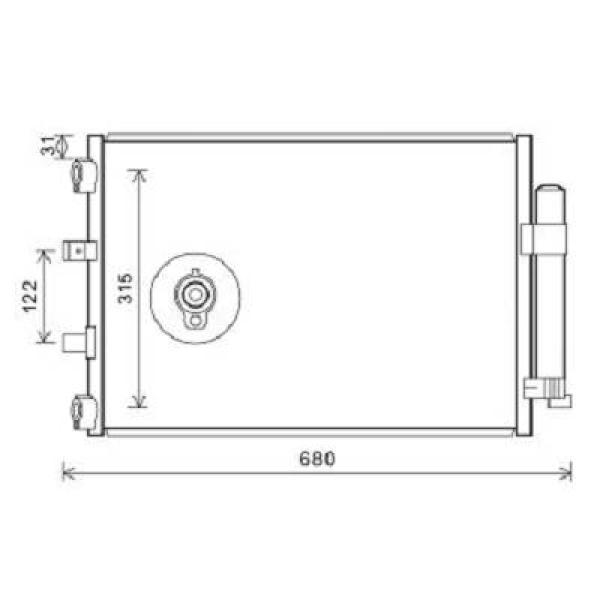 Diederichs Airco condensor DCC1644