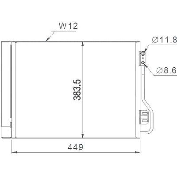 Diederichs Airco condensor DCC1686