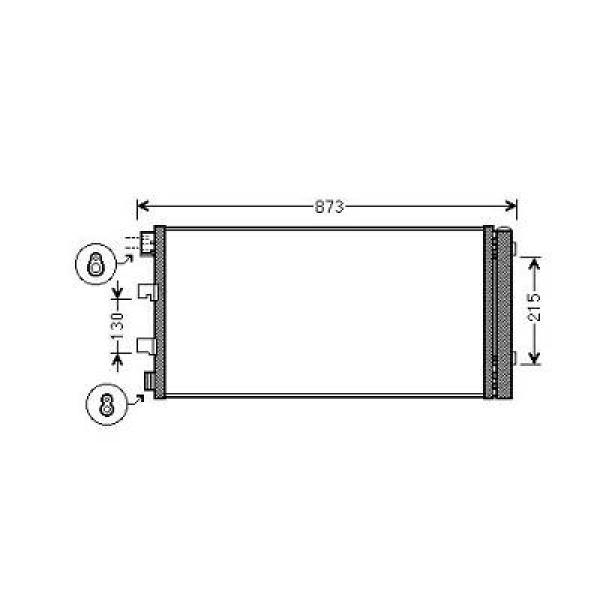 Diederichs Airco condensor DCC1772