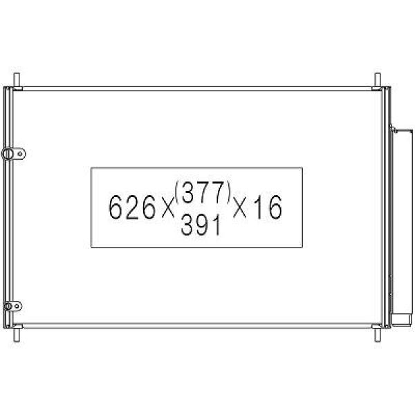 Diederichs Airco condensor DCC1816