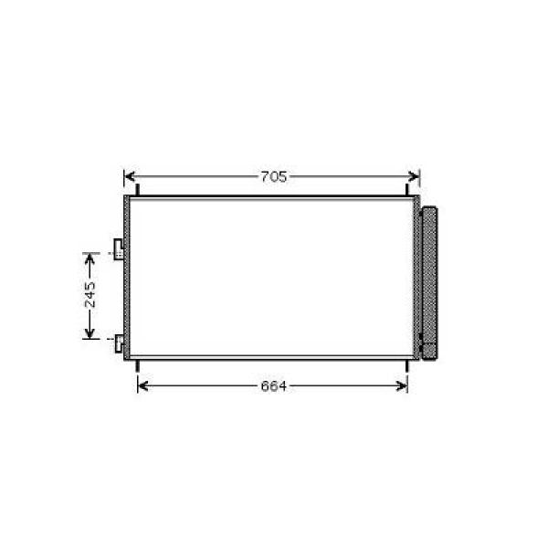 Diederichs Airco condensor DCC1821